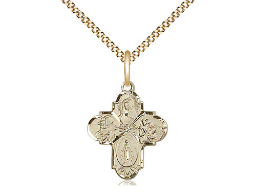 Gold Filled 4-Way Pendant (1 1/4")
