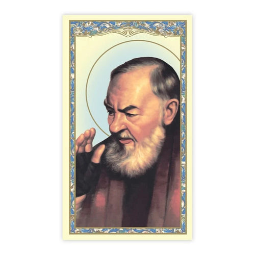St. Padre Pio Paper Holy Card