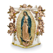 Our Lady of Guadalupe with Angels Plaque- 9 in. - Unique Catholic Gifts