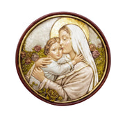 Our Lady of Rose Medallion Plaque - 10 in. - Unique Catholic Gifts
