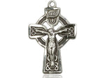 Sterling Silver Celtic Crucifix (1 x 5/8")