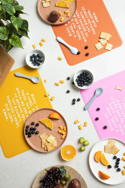 Meal Blessing Silicone Placemat: Bubblegum Pink