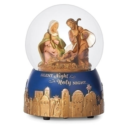 Fontanini Musical Holy Family Nativity Glass Globe 6