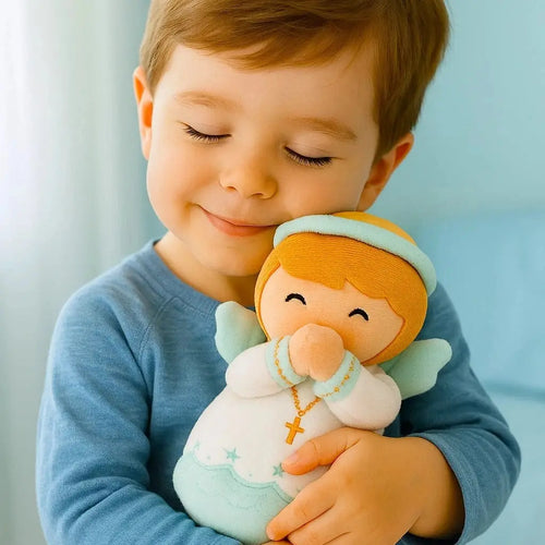 Boy's Guardian Angel Plush Doll 8" - JMJs Catholic Store, Inc