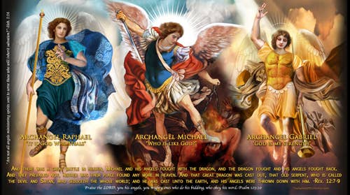 The Saints Collection Archangels Prayer Candle