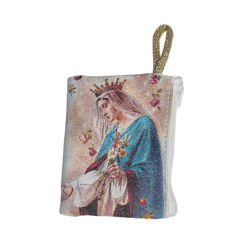 Mystic Rose Rosary Pouch 3″ x 4″
