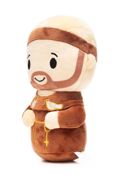 Saint Francis Catholic Plush Doll 8" | Animal Patron Gift: 8"