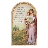 St. Joseph Wall Plaque 9.25" - Unique Catholic Gifts