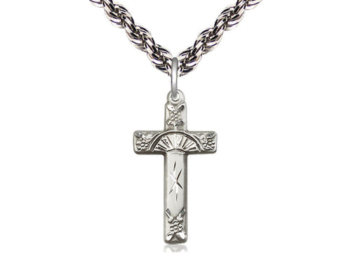 Sterling Silver Cross Pendant on a Sterling Silver Chain