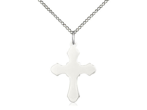 Sterling Silver Cross Pendant on a Sterling Silver Chain