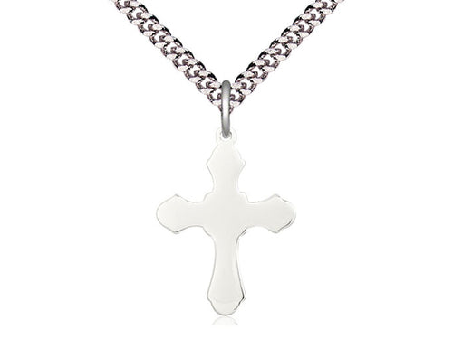 Sterling Silver Cross Pendant on a Sterling Silver Chain