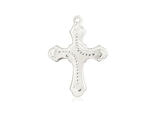 Sterling Silver Cross Medal on a Sterling Silver Chain