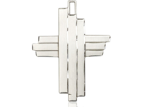 Sterling Silver Cross Pendant on Sterling Silver Chain