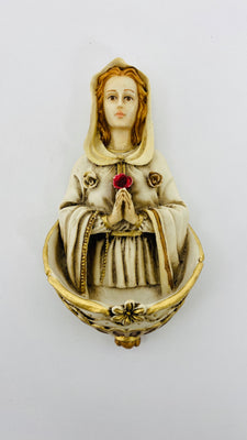 Our Lady of Mystical Rose Marfilita Font -  6 in. - Unique Catholic Gifts