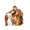 Holy Family Ornament Bronze, Gold, and Pearl 3.25" - Unique Catholic Gifts