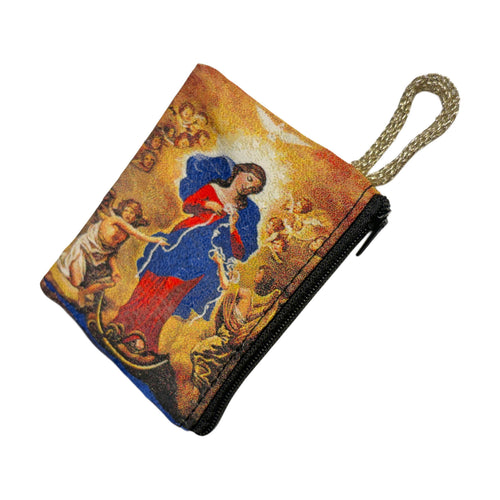 Our Lady Undoer of Knots Rosary Pouch 3″ x 4″