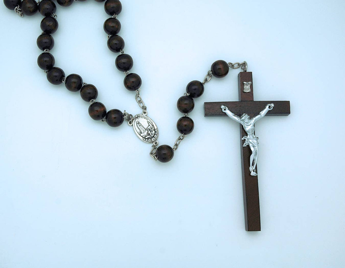 Large Wood Wall Rosary from Portugal