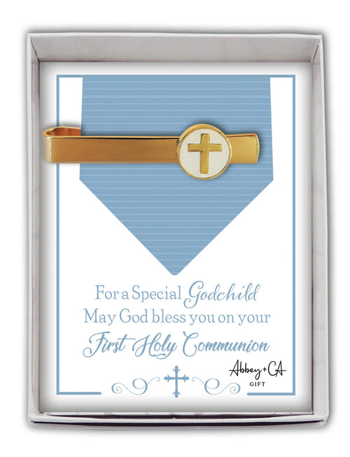 First Communion Cross Tie Bar: Son