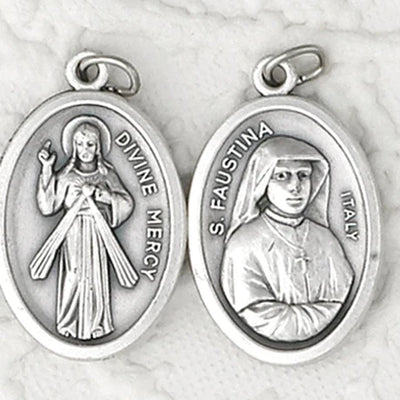 Divine mercy/ St. Faustina Double Sided Oxi Medal 1