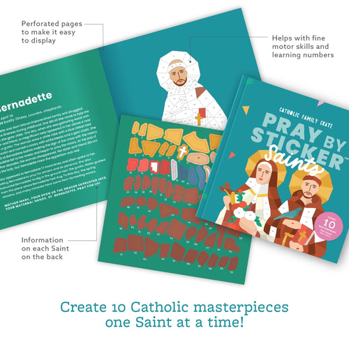 Pray By Sticker: Saints Sticker Book