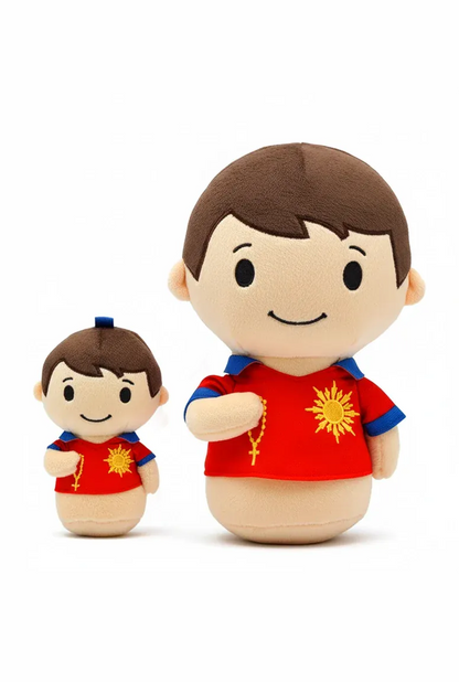 Saint Carlo Acutis Catholic Mini Plush Doll 4.75" | Kids Gift