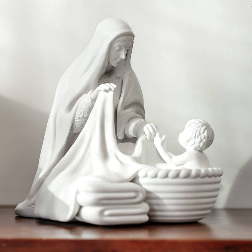 Hidden Moments Collection: Laundry with Jesus Catholic Mary Statue
