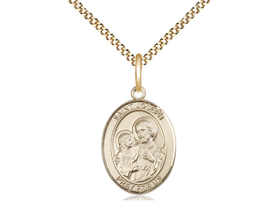 Gold Filled St Joseph Pendant 3/4"