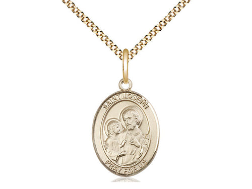 Gold Filled St Joseph Pendant 3/4"