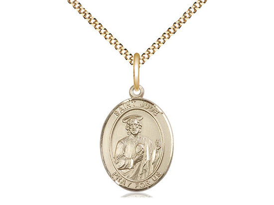 Gold Filled St Jude Pendant (3/4")
