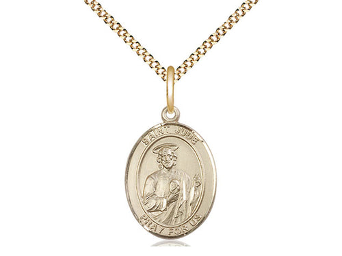 Gold Filled St Jude Pendant (3/4")