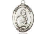Sterling Silver St. Peter the Apostle Medal 3/4"