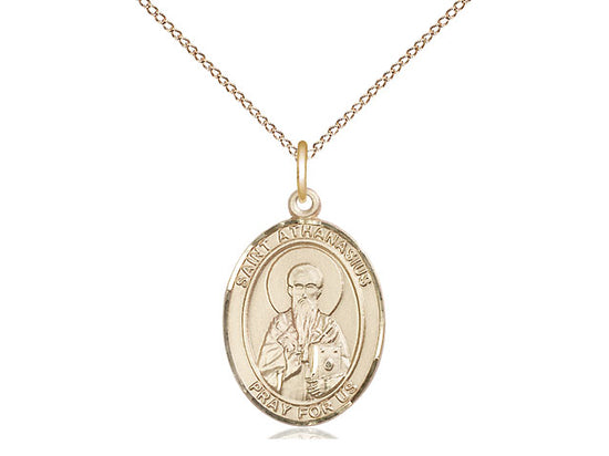 14kt Gold Filled St. Athanasius Pendant