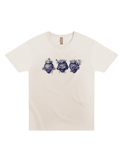 Holy Family Hearts | 3 Hearts of the Holy Family Tee: 2XL