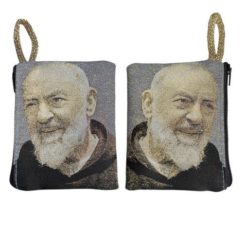 Padre Pio Rosary Pouch 3" x 4" 