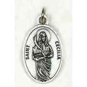 Saint Cecilia Oxi Medal 1" - Unique Catholic Gifts