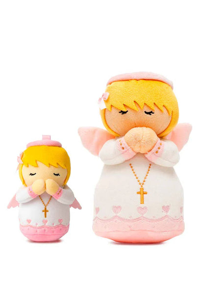 Guardian Angel Girls Catholic Mini Plush Doll 4.75" | Angel Plush