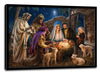 The Nativity Lighted Framed Canvas (14x20) - Unique Catholic Gifts