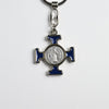 St. Benedict Blue Cross Keychain - Unique Catholic Gifts
