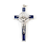 Blue St. Benedict Crucifix 2" - Unique Catholic Gifts
