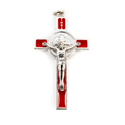 Red St. Benedict Crucifix 2