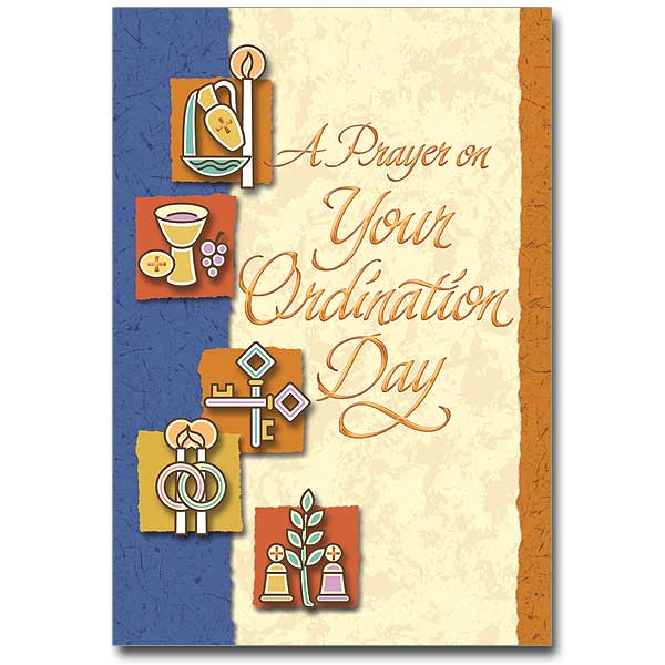 A Prayer on Your Ordination Day Greeting Card - Unique Catholic Gifts