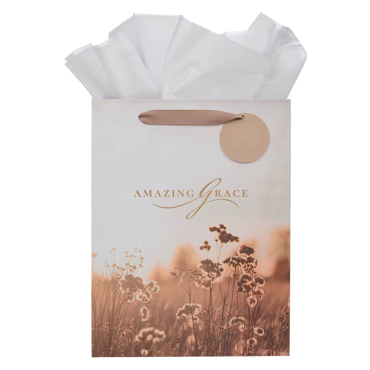 Amazing Grace Wildflower and Crown of Thorns Large Portrait Gift Bag