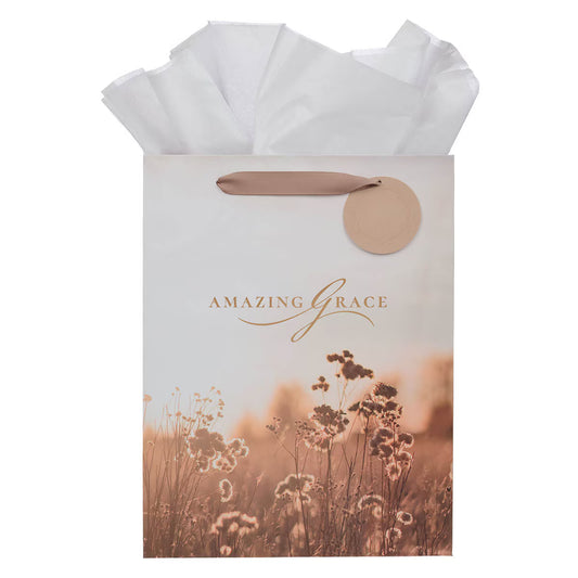 Amazing Grace Wildflower and Crown of Thorns Large Portrait Gift Bag