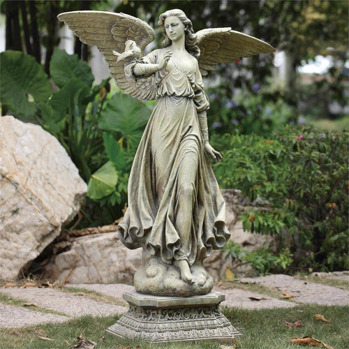 Angel on a Pedestal Statue 46 1/2"