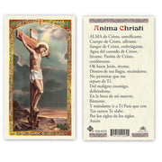 Anima Christi Tarjeta Sagrada laminada (Cubierta de Plástico) - Unique Catholic Gifts