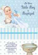 As Your Little Boy is Baptized Greeting Card - Unique Catholic Gifts