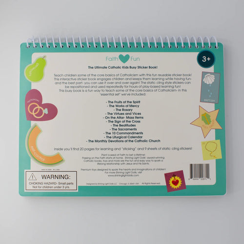 My Catholic Busy Book Reusable Sticker Fun - Unique Catholic Gifts
