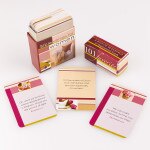Box set of 101 Favorite Bible Verses for Women with sturdy lidded box and illustrated verse cards displayed on white background