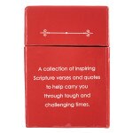 Red box titled Keep Calm and Trust God Box of Blessings with inspirational Scripture verses and quotes inside