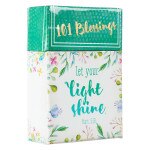 Colorful floral-designed "Let Your Light Shine" Box of Blessings with 101 uplifting Bible messages inside